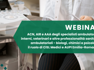 Cisl Medici Emilia Romagna - Webinar Specialistica ambulatoriale
